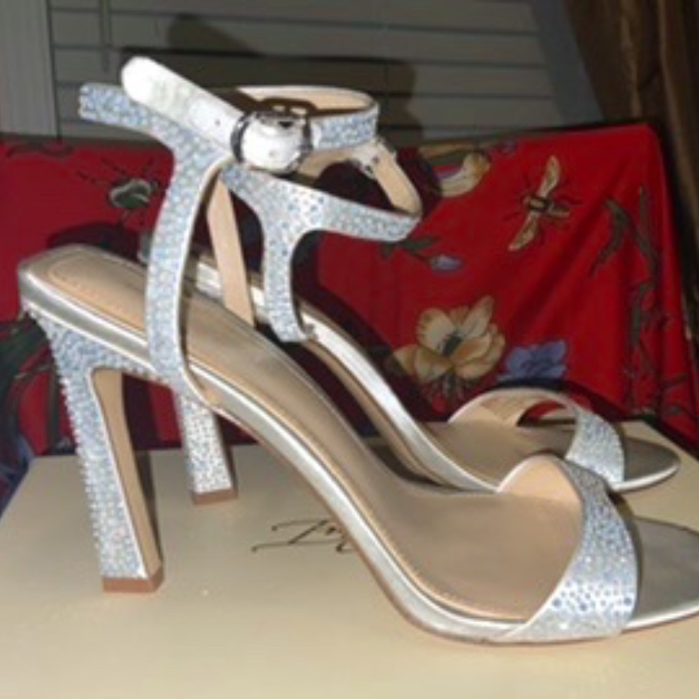 Vince Camuto Pure White Deluxe Satin Nappa Heels